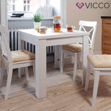 Tavolo da cucina Namos 80x80cm bianco piccolo quadrato Vicco