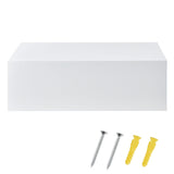Mensola con Cassetto Pensile Parete Cassettiera Bianco Lucido