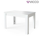 Tavolo da cucina estraibile 120-160x80cm bianco Tavolo Vicco
