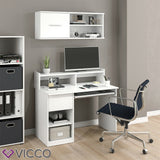Vicco Scrivania Tavolo per ufficio Tavolo lavoro Keno bianco Tavolo per computer