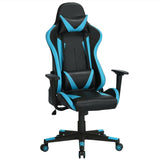 Poltrona Sedia Gaming Ufficio Ergonomica Schienale Alto Reclinabile 180° Nera