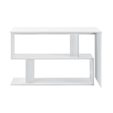 Scrivania angolo Tavolo Computer Scaffale Bianco