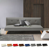Divano letto in tessuto 2 posti per salotto e soggiorno design Larimar