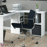 Scrivania ad angolo bianco Computer Scrivania per ufficio PC Scrivan Vicco