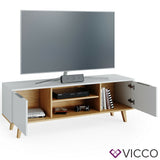 Credenza bassa TV Tavolo TV NEPTUNE Credenza bianco Scandinavo Rovere Vicco