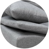 Divano letto a 3 posti Sofa divano letto in tessuto Grigio