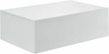 Mensola Cassetto Sospeso da Parete Scaffale in Legno MDF Bianco 40x24x10cm