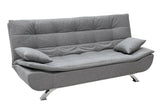 Divano letto a 3 posti Sofa divano letto in tessuto Grigio