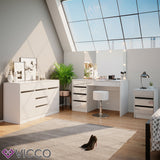 Comodino Credenza Credenza Sherry Credenza Cassetti Armadietto multiuso Vicco