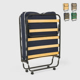 Brandina letto pieghevole ruote e doghe con materasso 80x180 cm