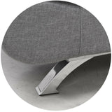 Divano letto a 3 posti Sofa divano letto in tessuto Grigio