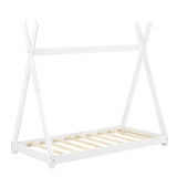 Letto Legno Culla + Materasso Tipi Indiano Bianco