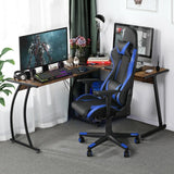 Poltrona Sedia Gaming Ufficio Ergonomica Schienale Alto Reclinabile 180° Nera