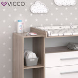 VICCO Cassettone con fasciatoio Scaffale con fasciatoio Mobile per bebè