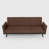 Divano letto 3 posti in tessuto reclinabile clic clac design moderno Tulum