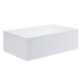 Comodino Bianco Lucido Tavolo Comodino Cassettiera Tavola da Muro Scaffale