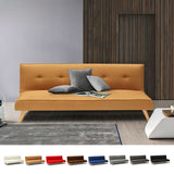 Divano letto in tessuto 2 posti per salotto e soggiorno design Larimar