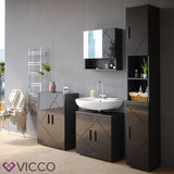 Armadietto da bagno Armadietto per bagno Armadietto alto bianco Irma Vicco