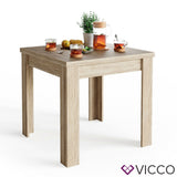 Tavolo da cucina Namos 80x80cm sonoma piccolo quadrato Vicco