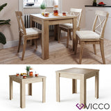 Tavolo da cucina Namos 80x80cm sonoma piccolo quadrato Vicco