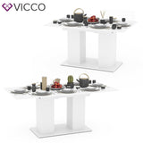 Vicco Tavolo da pranzo DIX 90 x 140cm - 180 cm Tavolo per sala da pranzo
