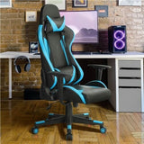 Sedia Gaming Poltrona Ufficio Ergonomica Girevole Reclinabile 180° Portata 150kg