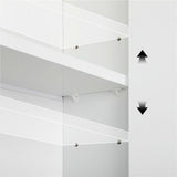 Mobile da Bagno Armadietto Pensile da Parete Bianco Porta Asciugamani Cucina