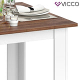 Vicco Tavolo da pranzo Karlos sala da pranzo 80cm bianco noce soggiorno cucina