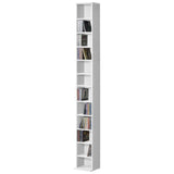 LIBRERIA CD SCAFFALE Conservazione 12 SCOMPARTI BIANCO