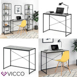 VICCO Loft Scrivania Fyrk Tavolo per ufficio Tavolo da lavoro PC Tavolo Legno Na