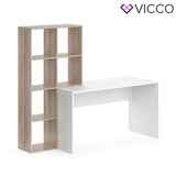 Vicco Scrivania + Scaffale Mara Divisorio Tavolo per computer Tavolo da lavoro