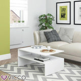 Vicco Tavolino da divano Amato Tavolino da salotto bianco Tavolino divano