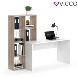 Vicco Scrivania + Scaffale Mara Divisorio Tavolo per computer Tavolo da lavoro