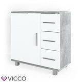 VICCO Mobile da bagno ILIAS Bagno Specchio Scaffale Credenza di base Armadio