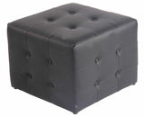 Sgabello Pouf Cubic Similpelle Poggiapiedi Imbottito Chesterfield Puff Divano