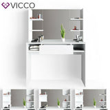 VICCO Toeletta da trucco DAENERYS Bianco Toilette Toeletta make-up Specchio
