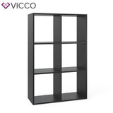 VICCO Divisorio - 6 scomparti Armadio Libreria Scaffale verticale Armadio alto
