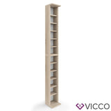 Scaffale per CD VICCO porta DVD bianco scaffale a parete pensile libreria