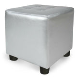 Poltrona Poggiapiedi Chesterfield Sedia Pouf Salotto Soggiorno Letto