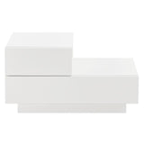 Tavolino comò comodino armadietto notte notte Comò Mensola Bianco lucido