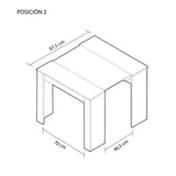 Tavolo allungabile per cucina o sala da pranzo,