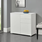 Credenza CONSOLE CASSETTIERA ARMADIO SOGGIORNO ARMADIO BIANCO MATT