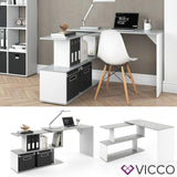 Scrivania ad angolo VICCO - Tavolo per PC Tavolo da Lavoro Computer Uffici