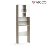 Vicco Scaffale per lavatrice Luis Armadietto per bagno 190x64cm Lavatrice