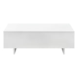 TAVOLINO TAVOLO TAVOLINO TAVOLO SALOTTO DIVANO TAVOLO ARREDO 85x55x31cm Bianco