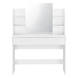 Toeletta con parrucchiere a specchio Toeletta Cosmetics White