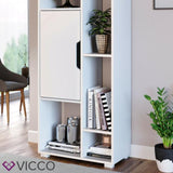 Vicco Divisorio Domus Scomparti a vista bianco Libreria Scaffale da pavimento