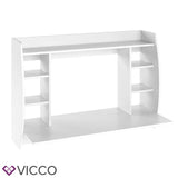 Vicco Scrivania da parete Max Scaffale e tavolo Tavolo ufficio PC Bianco