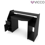 Tavolo per computer JOEL Tavolo per PC Nero Tavolo gaming Scrivania Tavolo