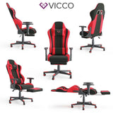 VICCO Sedia da gioco ALPHA Racing Sedia Poltrona Sedia per ufficio Poltrona capo